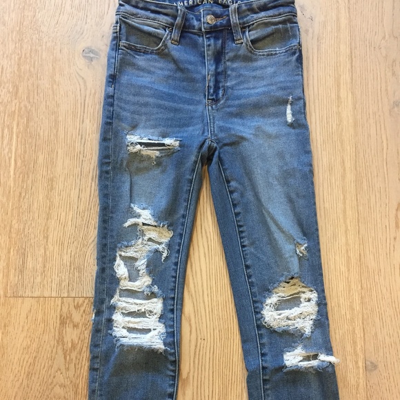 high waisted ripped skinny jeans - Picture 2 of 3